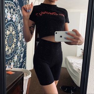Super High waisted black bike shorts